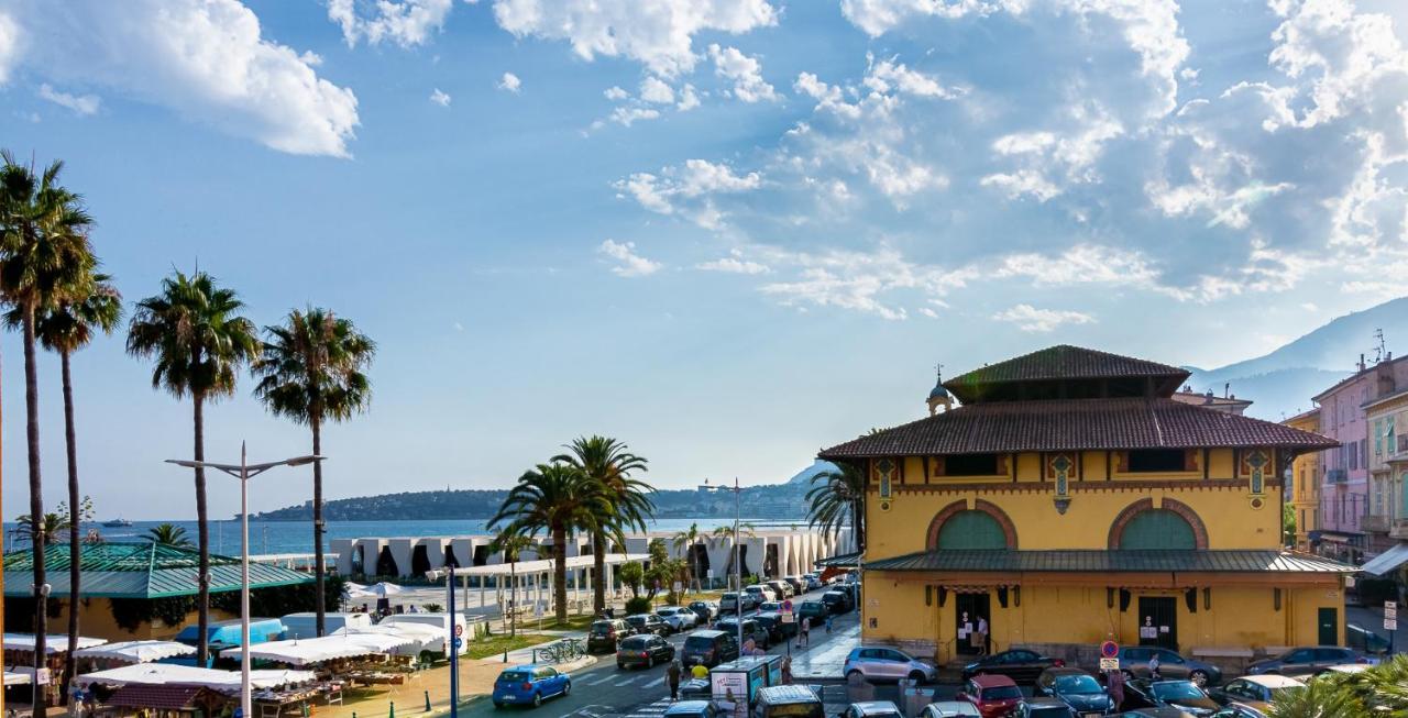Le Sicardi-Vue Mer-Plage-Centre Ville Menton Exteriör bild